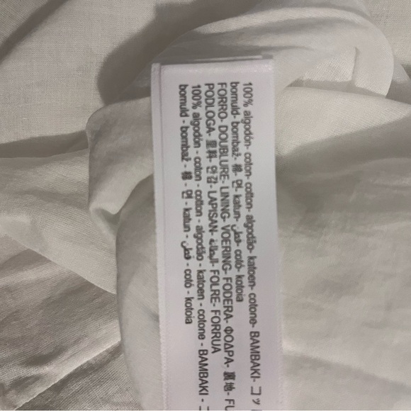 Massimo Dutti - White & Blue Striped Maxi Dress Size: 10 - Picture 7 of 9